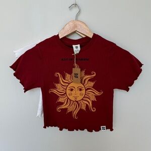 two Lucky & Yak baby tees
